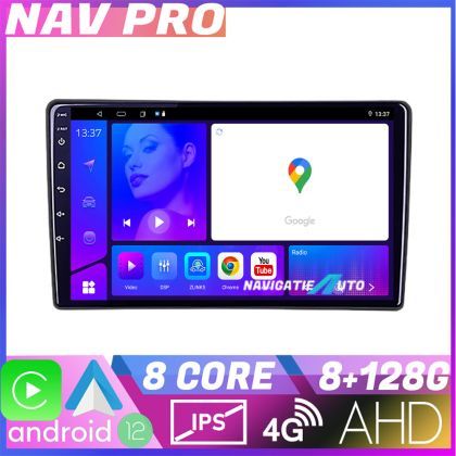 Navigatie Toyota Auris 2007 2013 KIT auris 2013 EDOTEC-LITE Android Ecran 720P Octa Core 8 128 Carplay