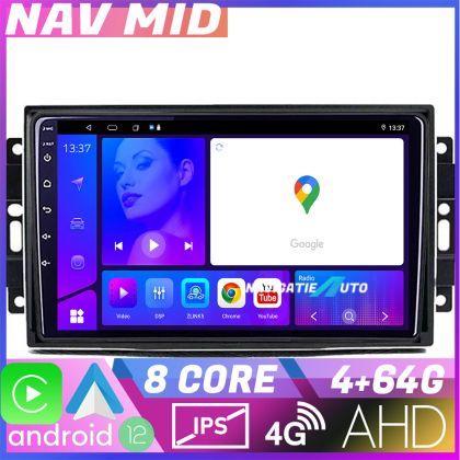 Navigatie Chrysler Jeep Octa Core EDOTEC-LITE Android Ecran 720P Octa Core 4+64 Carplay  Android auto v3