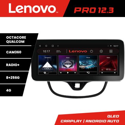 Navigatie Opel Karl 2017- K-karl Lenovo PRO 8+256 12.3 inch qled android 4G DSP gps internet  8Core