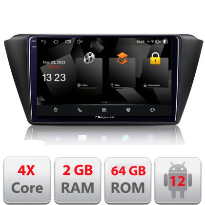 Navigatie Skoda Fabia 2015- 5230-541 Android Ecran 720P Quad Core 2+64 carplay android auto