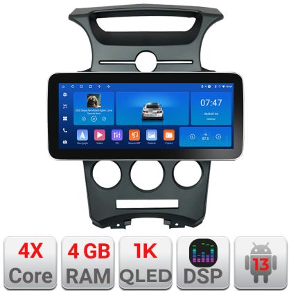 Navigatie Kia Carens 2006-2012 clima automata Edotec 4+64 12.3 inch Incell 1K android Wifi 5Ghz gps internet  KIT-carens-2006