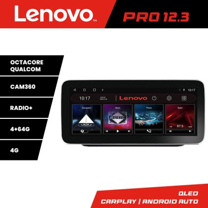 Navigatie Nissan X-trail 2021- Lenovo Qled 12.3 inch Octa Core 4+64 360 DSP ADAS carplay android auto radio internet kit-x-trail-2021+PRO-12.3-4+64+kit-10-9
