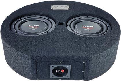 Subwoofer pasiv cu incinta, Audio System, 350 w RMS, 550 w MAX, difuzor 2 x 08", roata de rezerva