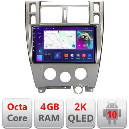 Navigatie Hyundai Tucson Manual C-1001 Android Octa Core Ecran 2K QLED GPS 4G 4+32GB 360 KIT-1001+EDT-E410-2K