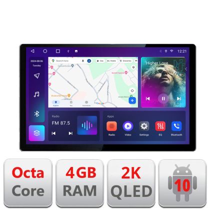 Navigatie dedicata NIssan Navara 2017- N-NAVARA17 Edonav ecran 13" 2K 4+32 Android Waze USB Navigatie 4G 360 Toslink Youtube R