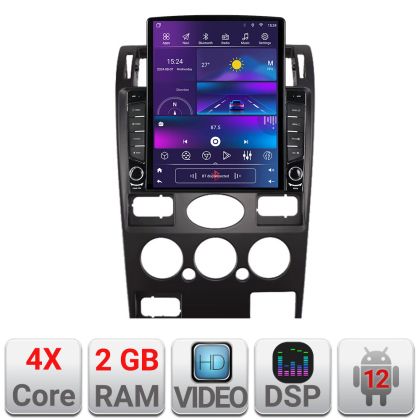Navigatie Ford Mondeo 2004-2007 dedicata Android radio gps internet quad core 2+32 ecran vertical 9.7" kit-mondeo2001+EDT-E708
