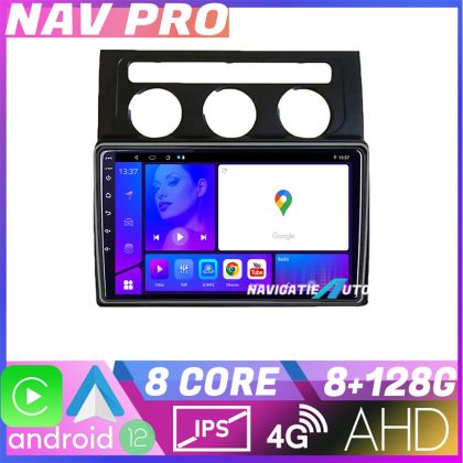 Navigatie VW Touran 2003 2009 clima automata KIT touran2 EDOTEC-LITE Android Ecran 720P Octa Core 8 128 Carplay