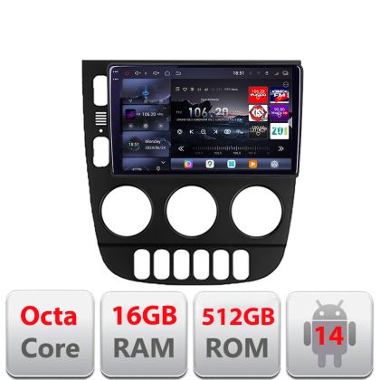 Navigatie Mercedes ML W163 1998-2005 Android radio gps internet 8 core QLED 2K 12+256GB 360 Edotec
