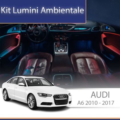 Lumini ambientale dedicate Audi A6 C7 2010-2017 capace difuzoare iluminate control telefon sau sistem original