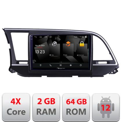 Navigatie Hyundai Elantra 2015-2018 5230-581 Android Ecran 720P Quad Core 2+64 carplay android auto
