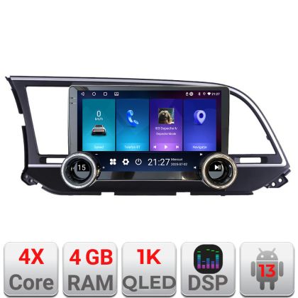 Navigatie Hyundai Elantra 2015-2018 Kit-581 Edotec  4+64 10.5 inch Incell 1K android Wifi 5Ghz gps internet  Q