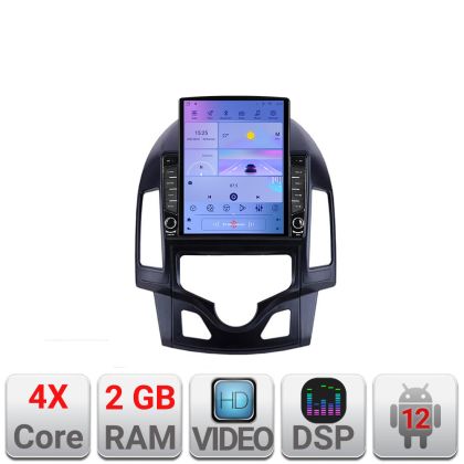 Navigatie Hyundai I30 2009-2012 clima automata K-i30automatic ecran tip TESLA 9.7" cu Android Radio Bluetooth Internet