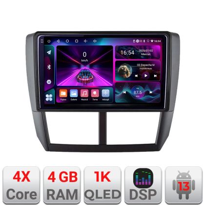 Navigatie Subaru Forester 2007-2013 A-SU01  4+64 InCell Display 1K Android Waze USB Navigatie Internet Youtube Radio