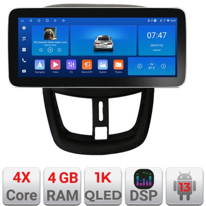 Navigatie Peugeot 207 K-PE01 Edotec 4+64 12.3 inch Incell 1K android Wifi 5Ghz gps internet