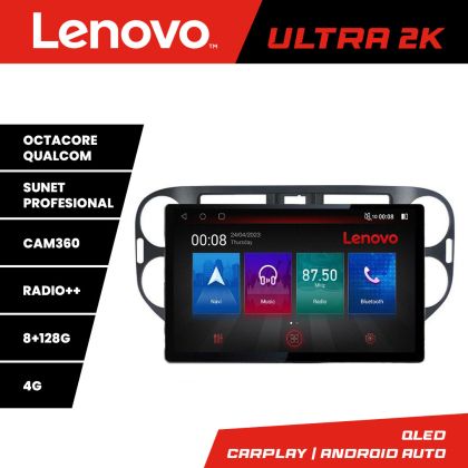 Navigatie VW Tiguan si Golf Plus 2012-2016 ecran 13" 2K 8+128 Android Waze USB Navigatie 4G 360 Toslink Youtube Radio KIT-4