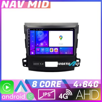 Navigatie Mitsubishi Outlander 2010 KIT 056 EDOTEC-LITE Android Ecran 720P Octa Core 4 64 Carplay