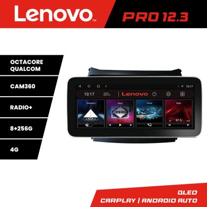 Navigatie Hyundai IX45 Santa Fe 2013-2015 K-209 Lenovo PRO 8+256 12.3 inch qled android 4G DSP gps internet 32
