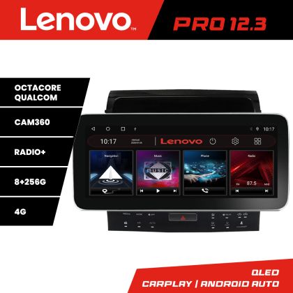 Navigatie Toyota Landcruiser 200 V8 2007-2015 cu navi si 360 Lenovo PRO 8+256 12.3 inch qled android 4G DSP gps internet  KIT-381-360