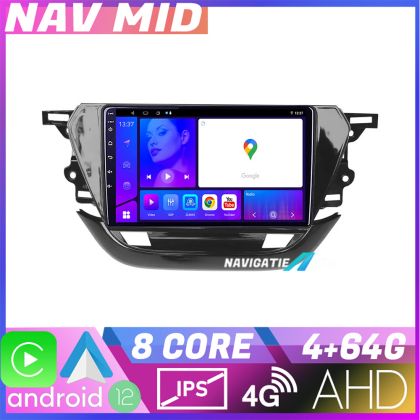 Navigatie Opel Corsa F 2019 EDOTEC-LITE Android Ecran 720P Octa Core 4 64 Carplay