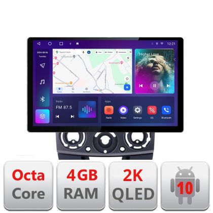 Navigatie dedicata Ford Ranger Mazda BT50 2007-2012 N-RANGER Edonav ecran 13" 2K 4+32 Android Waze USB Navigatie 4G 360 Toslink V1