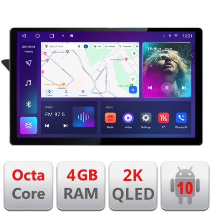 Navigatie dedicata Audi A4 2008-2016 NON-MMI N-A4 Edonav ecran 13" 2K 4+32 Android Waze USB Navigatie 4G 360 Toslink Youtube R