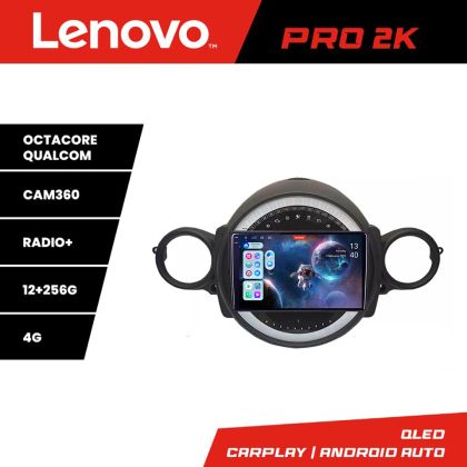 Navigatie Mini 2007-2011 8 core QLED 2K 12+256 360 Android Waze USB Navigatie Internet Youtube Radio Lenovo