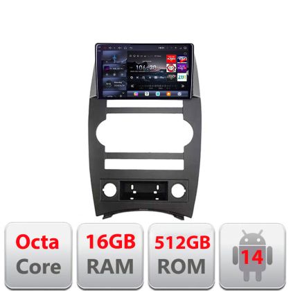 Navigatie Jeep Commander 2006-2010 Android radio gps internet 8 core QLED 2K 12+256GB 360 Edotec