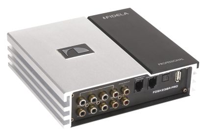 Amplificator cu DSP Nakamichi FDSK230A-PRO 4x35 watts rms în 4 ohmi, 8 canale, fibră optică, usb player, BT player