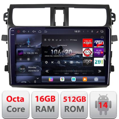 Navigatie Suzuki Celerio 2014-2021 Android radio gps internet 8 core QLED 2K 12+256GB 360 Edotec