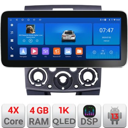 Navigatie Ford Ranger Mazda BT50 2007-2012 K-RANGER Edotec 4+64 12.3 inch Incell 1K android Wifi 5Ghz gps internet
