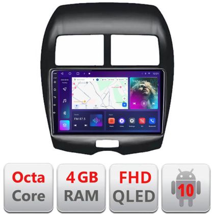 Navigatie Mistubishi ASX B-026 Android Ecran QLED octa core 4+64 carplay android auto KIT-026+EDT-E310V3