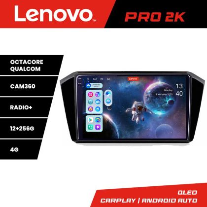 Navigatie VW Passat 2015- Lenovo Kit-518 8 core QLED 2K 12+256 360 Android Waze USB Navigatie Internet Youtube Radio