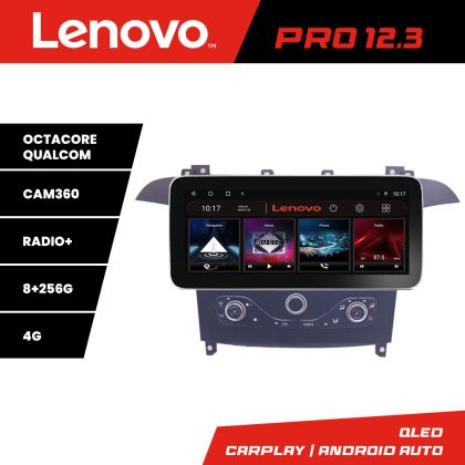 Navigatie Ford S-max 2006-2014 Lenovo Qled 12.3 inch Octa Core 8+256 360 DSP ADAS carplay android auto radio internet KIT-smax-navi+PRO-12.3-8+256