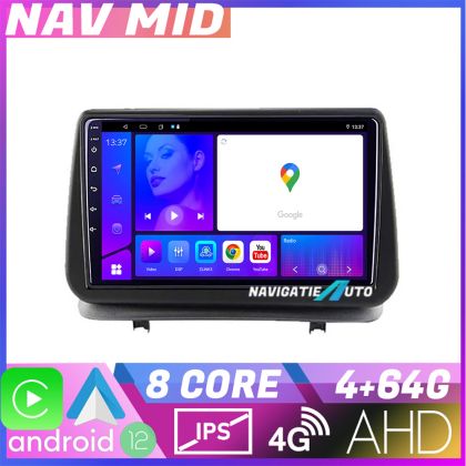 Navigatie Renault Clio 3 2005 2013 KIT Clio3 EDOTEC-LITE Android Ecran 720P Octa Core 4 64 Carplay