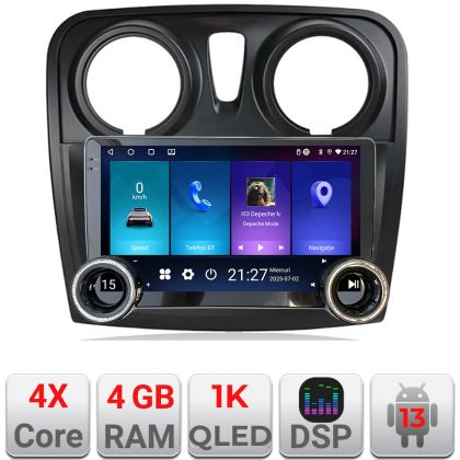 Navigatie Dacia Sandero Logan 2012-2020 Kit-sandero Edotec  4+64 10.5 inch Incell 1K android Wifi 5Ghz gps internet