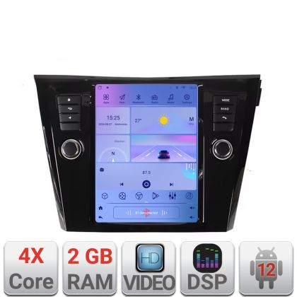 Navigatie Nissan X-Trail 2013-2018 tip tesla radio gps internet 4 Core carplay android auto 2+32 kit-tesla-353+EDT-E