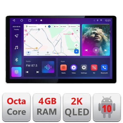 Navigatie dedicata Opel Movano Renault Master 2020- Edonav ecran 13" 2K 4+32 Android Waze USB Navigatie 4G 360 Toslink Youtube