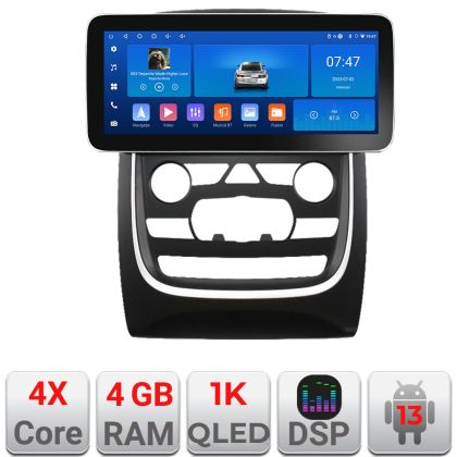 Navigatie Dodge Durango 2014-2020 dedicata Android radio gps internet 4+64 ecran 12.3 inch InCell display Qled 1K Rockchip Kit-+EDT-E212-RK