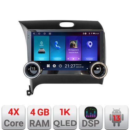 Navigatie Kia Cerato 2013-2017 Kit-1562 Edotec  4+64 10.5 inch Incell 1K android Wifi 5Ghz gps internet