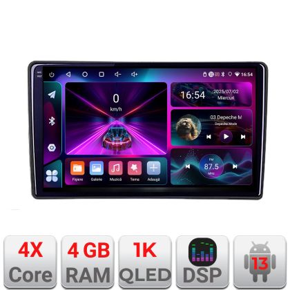 Navigatie Peugeot 307 A-307  4+64 InCell Display 1K Android Waze USB Navigatie Internet Youtube Radio