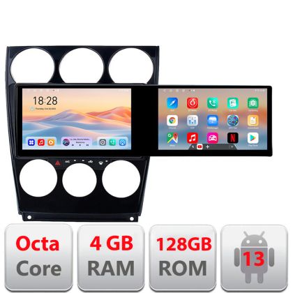 Navigatie Mazda 6 2004-2008 Kit-944 Edotec 2 ecrane  8 core 4+128 21.6 inch Incell android Wifi 5Ghz gps internet