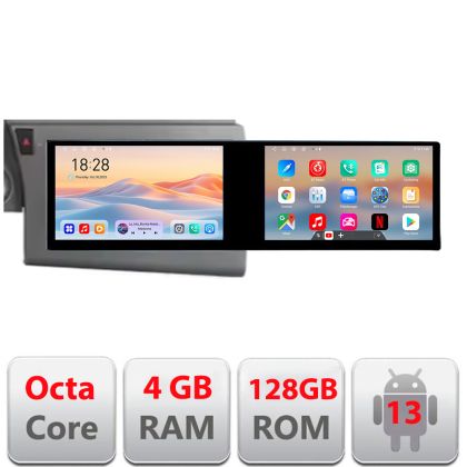 Navigatie Audi A6 C6 2004-2010 Edotec 8 core 4+128 10.5 inch Incell 1K android Wifi 5Ghz gps internet