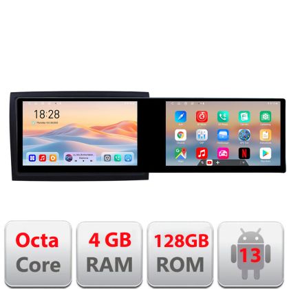 Navigatie Fiat ducato 2022- Kit-ducato Edotec 2 ecrane  8 core 4+128 21.6 inch Incell android Wifi 5Ghz gps internet