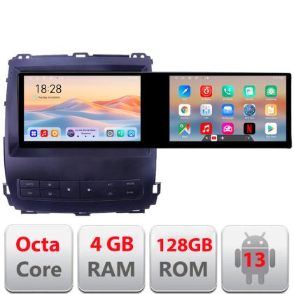Navigatie Toyota Prado J120 2002-2009 Edotec 8 core 4+128 10.5 inch Incell 1K android Wifi 5Ghz gps internet v1