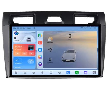 Navigatie Ford Fiesta MK5 2002-2008 Android ecran Qled 2K Octa core 8+128 KIT-fiesta-mk5+EDT-E409V3