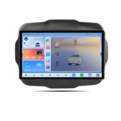 Navigatie Jeep Renegade C-500 Android 8 Core 2.2 Ghz 8+128 Qled 1K ADAS 4G LTE GPS 360 KIT-500+EDT-E409V3