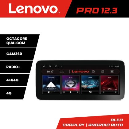 Navigatie Smart 2005-2010 K-smart05 Lenovo PRO 4+64 12.3 inch qled android 4G DSP gps internet