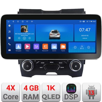 Navigatie Ford Edge 2015-2021 midline Edotec 4+64 12.3 inch Incell 1K android Wifi 5Ghz gps internet