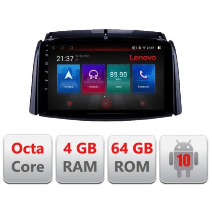 Navigatie Renault Koleos 2009-2016 E-KOLEOS Octa Core cu Android Radio Bluetooth Internet GPS WIFI DSP 4+64GB 4G RESIGILAT