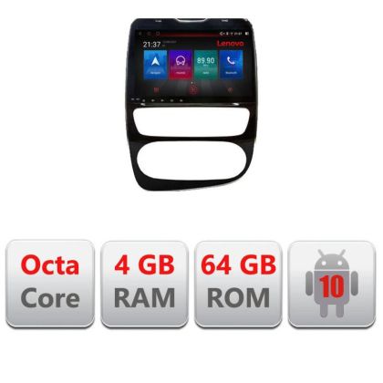 Navigatie Renault Clio 4 V2 E-468 Octa Core cu Android Radio Bluetooth Internet GPS WIFI DSP 4+64GB 4G RESIGILAT